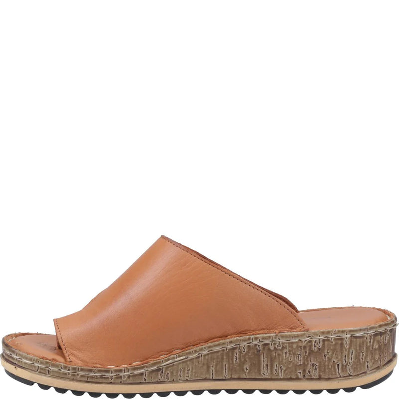 HUSH PUPPIES WOMENS Tan Leather ELISSA Toe-Post Sandal