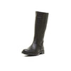 GEOX KIDS J2458C CHARLYNST Girls Black Leather Knee-High Boot