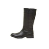 GEOX KIDS J2458C CHARLYNST Girls Black Leather Knee-High Boot