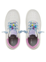 GEOX KIDS J45HXD J WASHIBA Girls White/Multi Sneaker