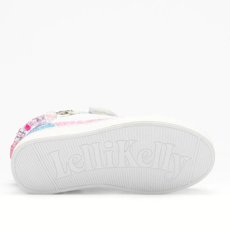 LELLI KELLY KIDS LKAA4010 GIOELLO (NEW) Girls White/Multi Trainer