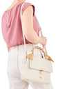 RIEKER WOMENS H1605-60 Beige Handbag with  Shoulder Strap