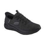 SKECHERS MENS 232462 BBK Archfit Look Ahead Black SLIP IN Trainers