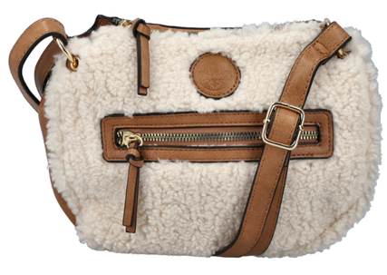 RIEKER WOMENS H1501-80  OHIO Natural/Tan Teddybear Bag