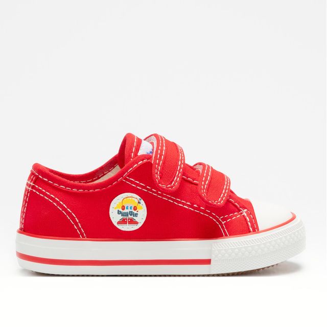 BILLI GIO KIDS BGEA4580 BOMBERINO RSO1 Rosso Red Canvas Sneaker