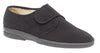 SLEEPERS MENS MS464A ARTHUR Black Strech/Lycra Velcro Slipper