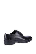 HUSH PUPPIES MENS Sterling Black Leather Lace-Up Brogue