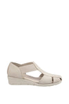 FLEET & FOSTER WOMENS DOLLY Taupe Slip-On Sandal