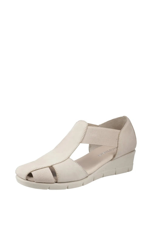 FLEET & FOSTER WOMENS DOLLY Taupe Slip-On Sandal