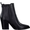 TAMARIS WOMENS 25068-41 BLACK Leather Heeled Western Ankle Boot