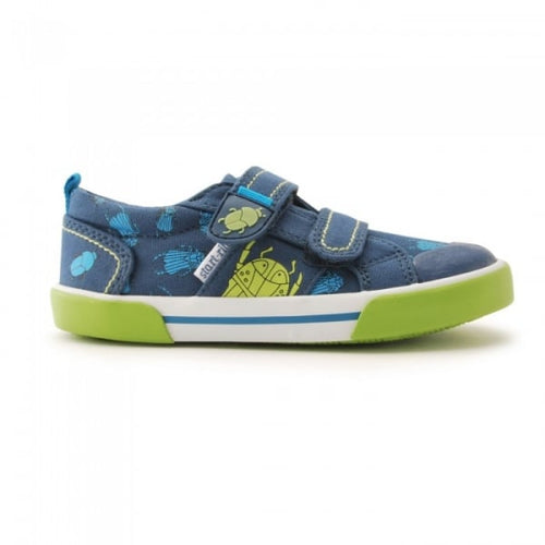 STARTRITE KIDS 6144-9 BIG BUG  Boys Navy Canvas Shoe