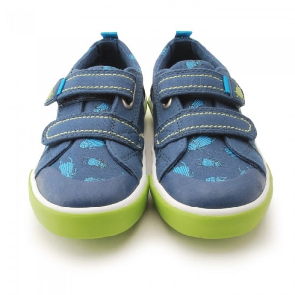 STARTRITE KIDS 6144-9 BIG BUG  Boys Navy Canvas Shoe