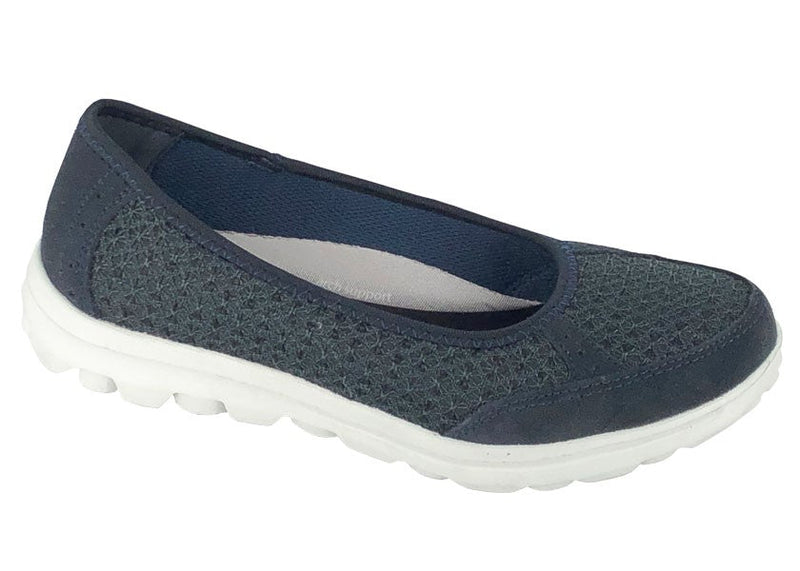 BOULEVARD WOMENS L9548C Casual Navy Slip-On