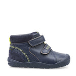 Startrite 0756-9 Burst Navy Leather Boys Boot (G-Fit)