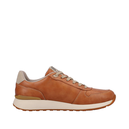 RIEKER MENS 07605-22 ODEON R-Evolution Tan Leather Lace-Up Shoe