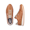 RIEKER MENS 07605-22 ODEON R-Evolution Tan Leather Lace-Up Shoe