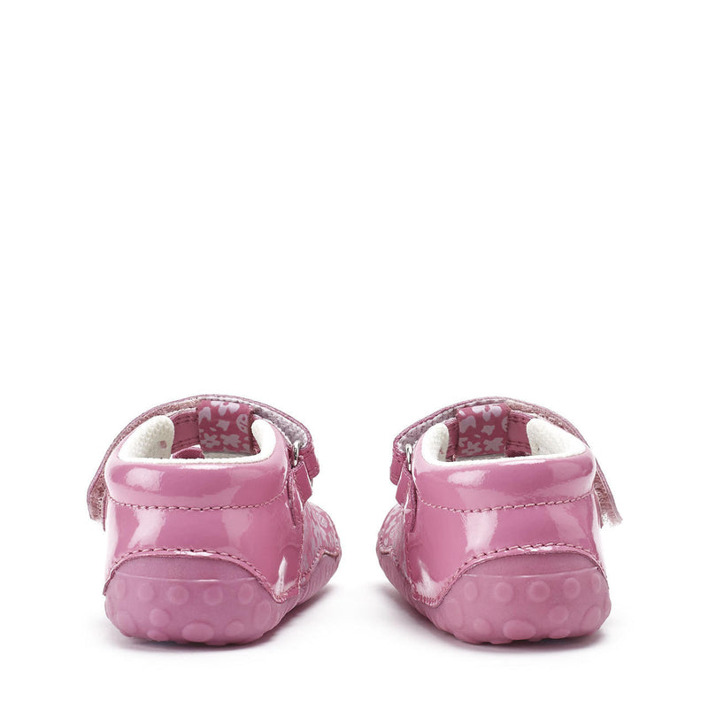 STARTRITE KIDS 0765-7 BABY WIGGLE Pink Nubuck/Patent Pre-Walker G fit