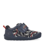 Startrite 0782-9 Jaws Boys Navy Nubuck/Shark Print (F-Fit)