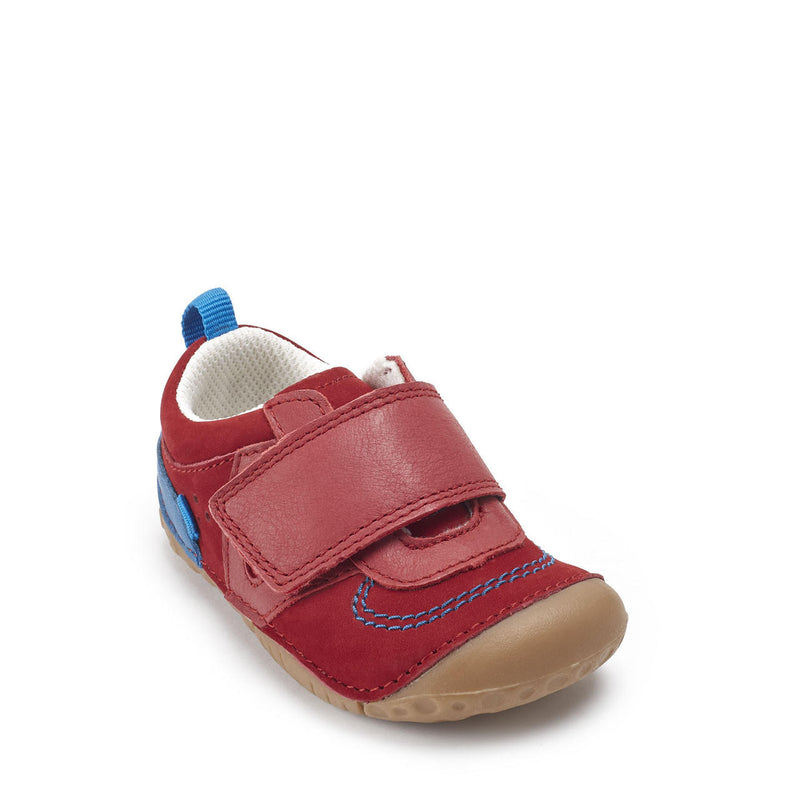 STARTRITE KIDS 0786-1 BABY CHUCKLING Red Leather/Nubuck Leather Pre-Walker F fit