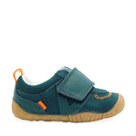 STARTRITE KIDS 0786-4 SHUFFLE  Dark Green Nubuck/Leather Boys Pre-Walker Shoe (F)