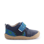 STARTRITE KIDS 0815-9 COMPANION Boys Navy Leather 'Dino' Shoes 'F' Fitting