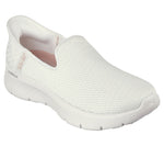 SKECHERS WOMENS 124963 OFWT STEP-IN Go Walk Flex - Relish Off-White Slip-On