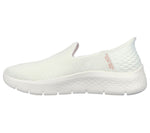 SKECHERS WOMENS 124963 OFWT STEP-IN Go Walk Flex - Relish Off-White Slip-On