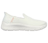 SKECHERS WOMENS 124963 OFWT STEP-IN Go Walk Flex - Relish Off-White Slip-On