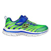 SKECHERS KIDS 403900LMBL NITRATE ZULVOX Lime/Blue Velcro Trainer