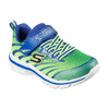 SKECHERS KIDS 403900LMBL NITRATE ZULVOX Lime/Blue Velcro Trainer