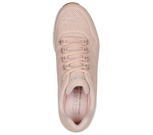 SKECHERS WOMENS 155642 BLSH UNO 2 Blush Slip-On Trainer