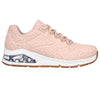 SKECHERS WOMENS 155642 BLSH UNO 2 Blush Slip-On Trainer