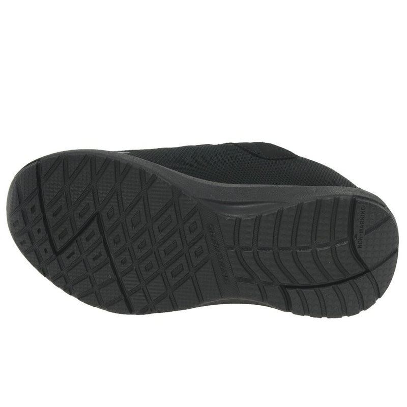 SKECHERS KIDS 403661L/BBK  DYNAMIC TREAD All Black Waterproof Trainer