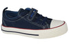 BULL BOYS KIDS BB2074 NICHOLAS Boy's Navy Canvas Sneaker