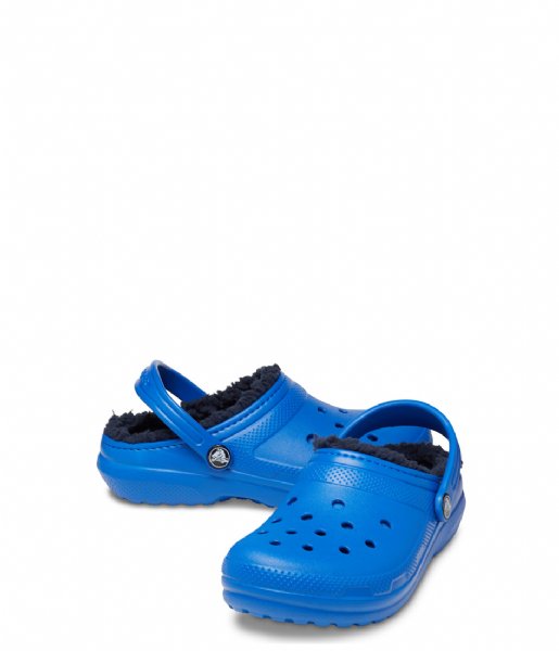 CROCS Kid's 207009 BOLTBL Blue Classic Lined Clogs  (Small Child UK6 - UK10)