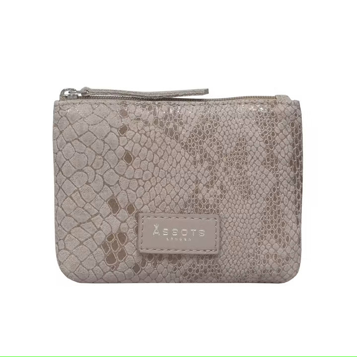 Copy of ASSOTS LONDON DENISE Nude Leather Python Snake Purse