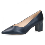 CAPRICE WOMENS 22408/28 807 Navy Pearl Leather Court Shoe