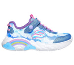 SKECHERS KIDS 302300N BLU S LIGHTS  RAINBOW RACER