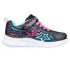 SKECHERS KIDS 302323L BKPK JUMPSTERS Wishful Star Girl's Black/Pink WP Trainer with Lights