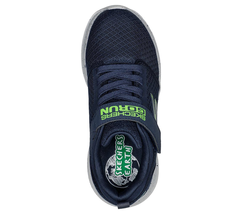 SKECHERS KIDS 405028L/NVY GO RUN FAST Earthy Kid Navy 'Recycled' Velcro Trainer