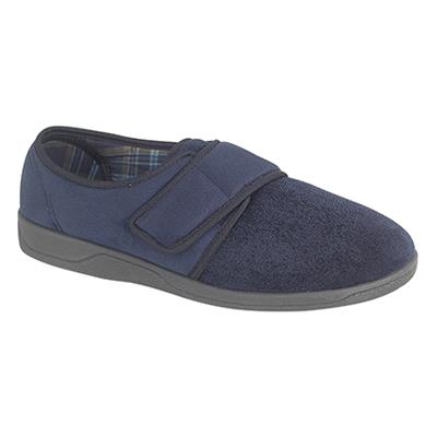 SLEEPERS MS507C TOM Navy Velcro Fastening Men's Slipper