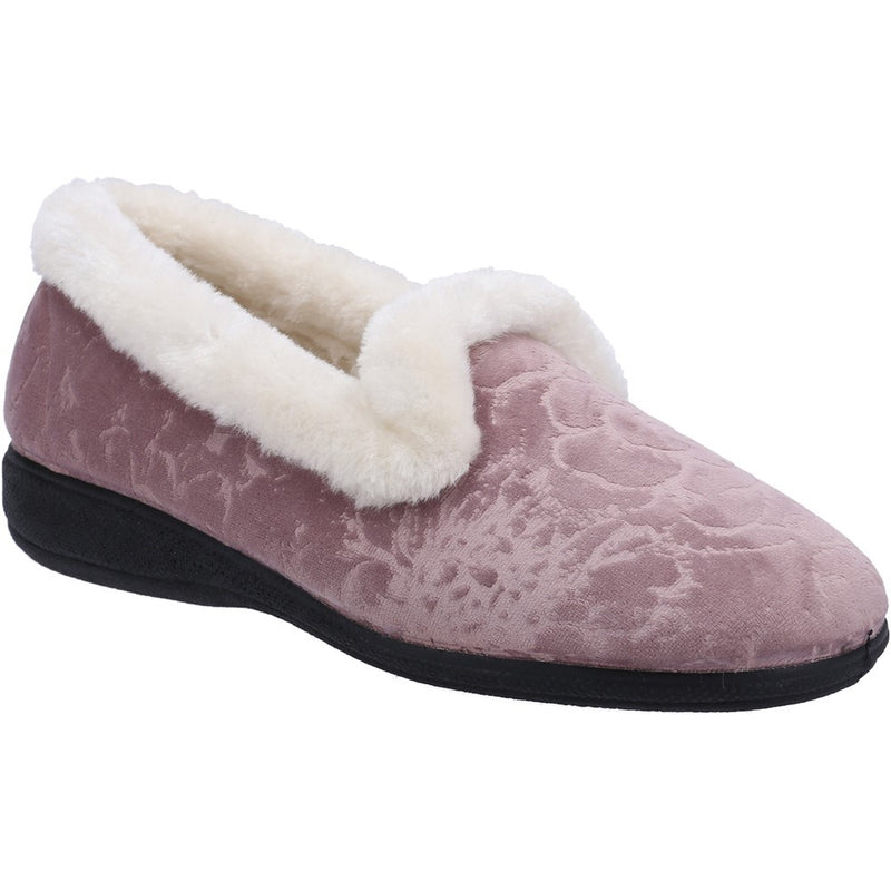 FLEET & FOSTER Adelaide PINK Ladies Memory Foam Full Slipper