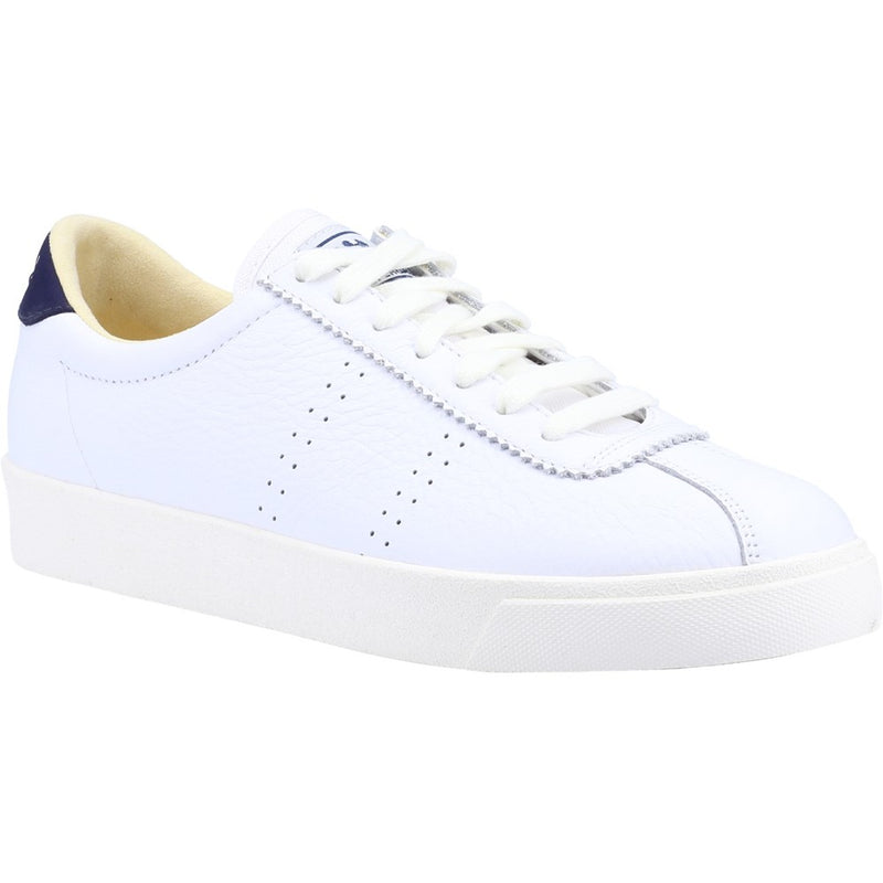 SUPERGA WOMENS 2843 CLUB S COMFORT White Leather Lace-Up Sneaker