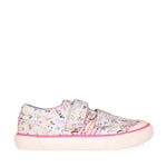 Startrite Meadow 6184-4 Girls Cream Floral Canvas Shoe ( F Fit )