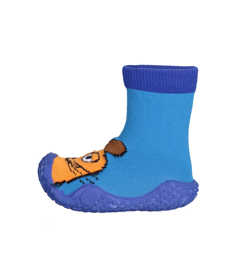 PLAYSHOES KID'S 174812 Blue  MOUSE AquaSocks/Knitted Slipper