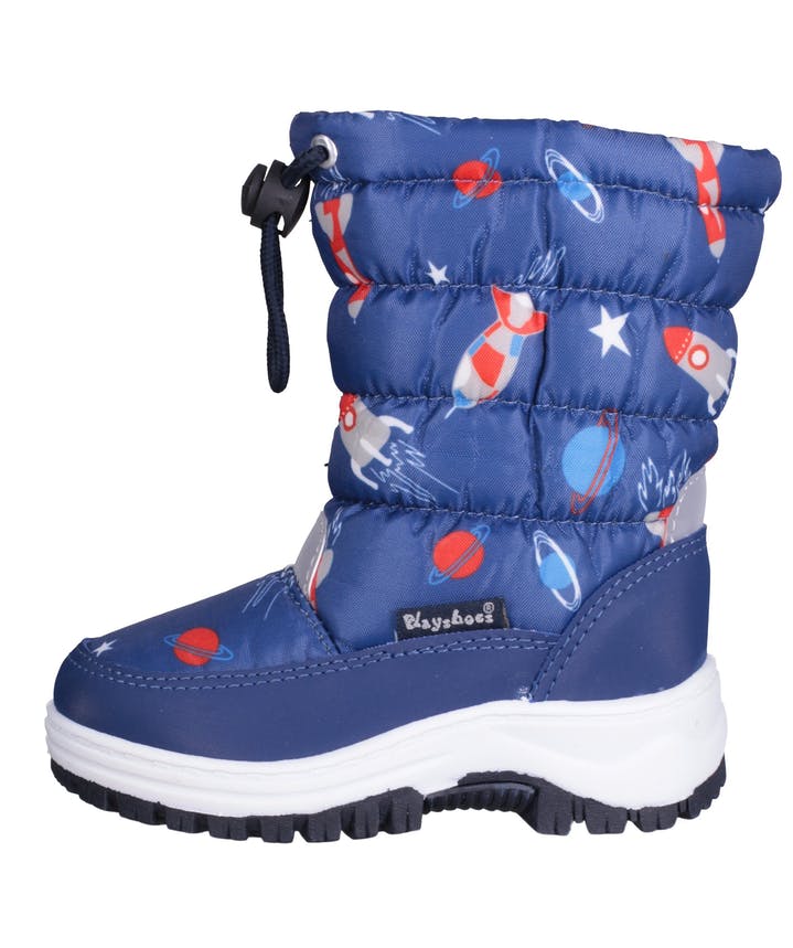 PLAYSHOES KID'S 193012 OUTERSPACE Blue Winter Snowboots