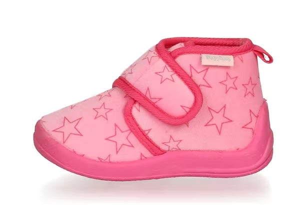 PLAYSHOES KID'S Pink Velcro Slippers