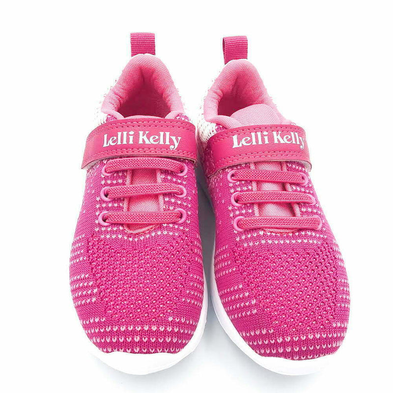 LELLI KELLY KIDS LK9886 OLIVIA Fuxia Riptape Fastening Trainer