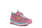 GEOX KIDS J158CA J PAVEL GIRL Fuschia/Multi Velcro Trainer