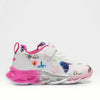 LELLI KELLY KIDS LKAA7880 LIZIE Fantasia White/Multi Riptape Trainer